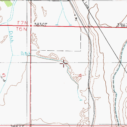 Topographic Map of 06N02E04BD__01 Well, MT