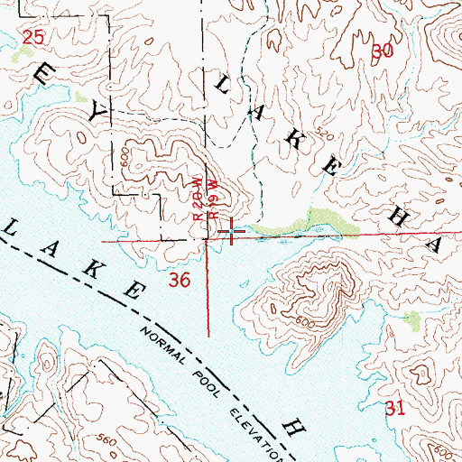 Topographic Map of Mockingbird Wash, AZ