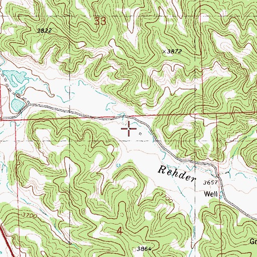 Topographic Map of 06N26E04AB__01 Well, MT