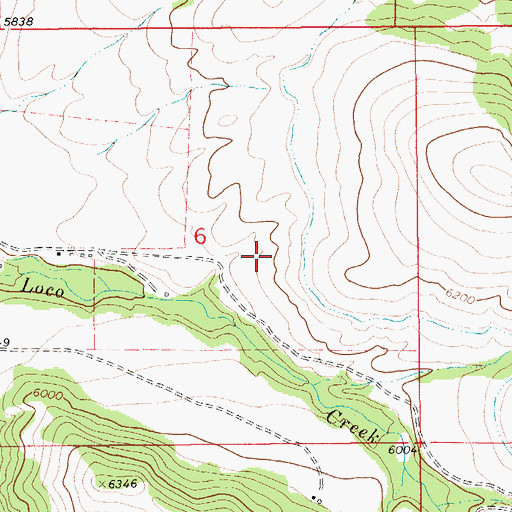 Topographic Map of 06N11E06D___01 Well, MT
