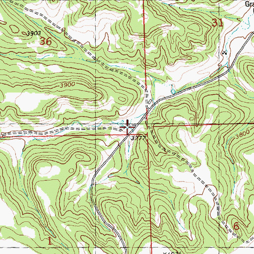 Topographic Map of 07N28E36DDDD02 Well, MT