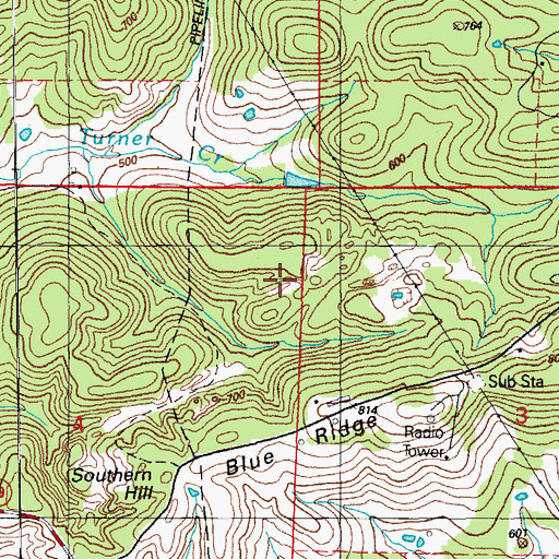 Topographic Map of Wren Mine, AR