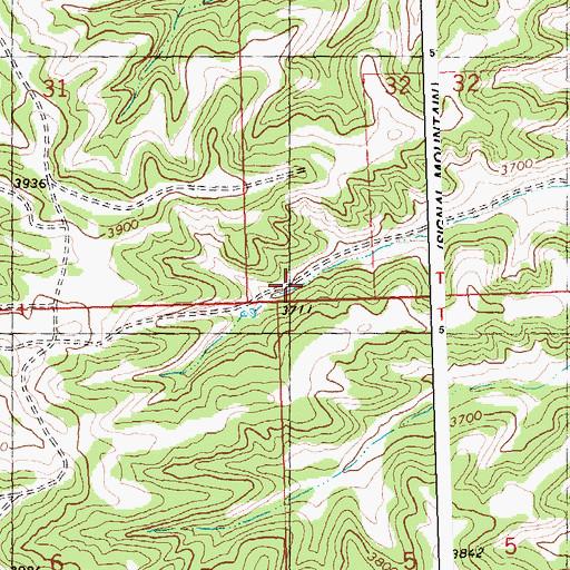 Topographic Map of 07N26E32CCDC01 Well, MT