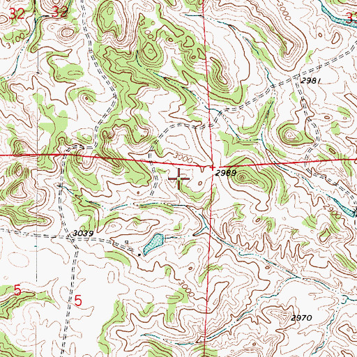 Topographic Map of 06N50E05AA__01 Well, MT