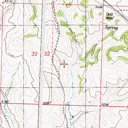 Topographic Map of 07N32E35D___01 Well, MT