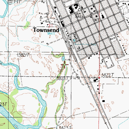 Topographic Map of 07N02E31DCDA01 Well, MT