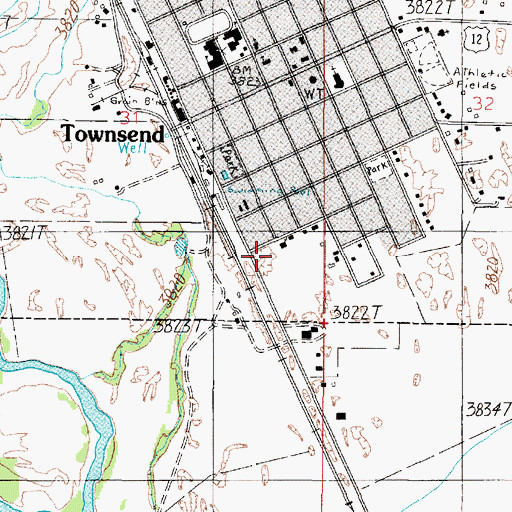 Topographic Map of 07N02E31DD__02 Well, MT