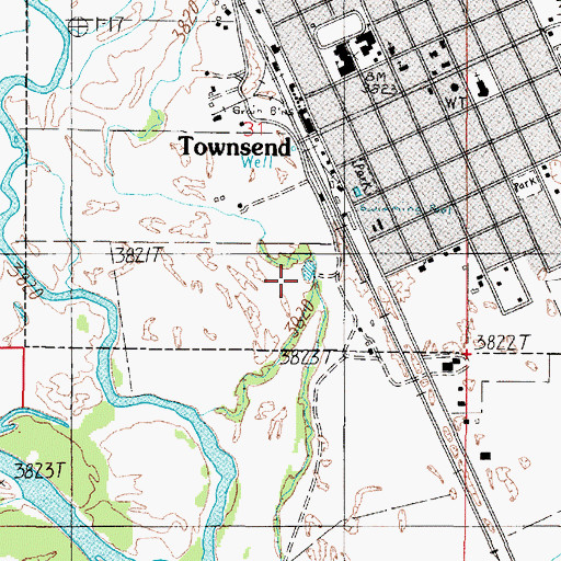 Topographic Map of 07N02E31DC__01 Well, MT