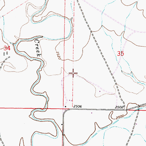 Topographic Map of 07N41E35C___01 Well, MT