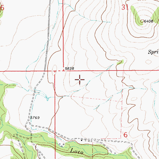 Topographic Map of 06N11E06B___01 Well, MT