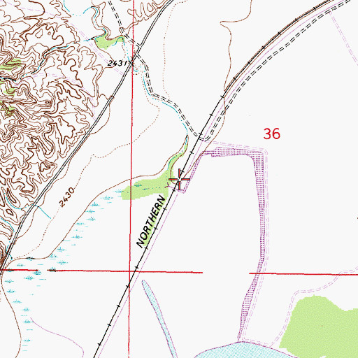 Topographic Map of 07N44E36C___01 Well, MT