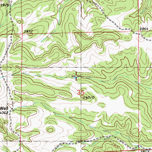 Topographic Map of 07N28E35BDD_01 Spring, MT