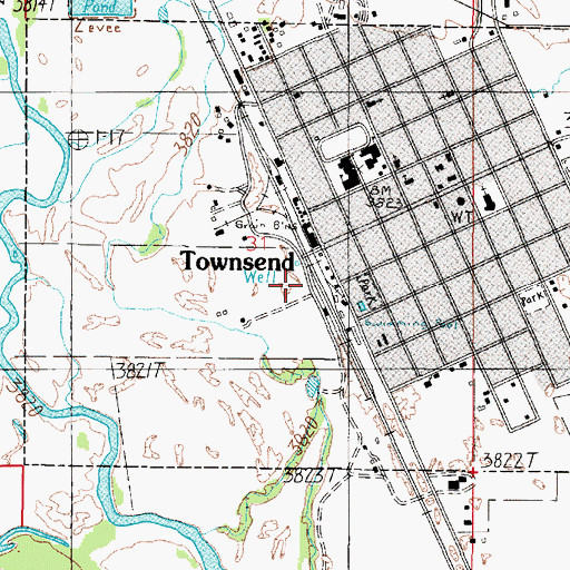 Topographic Map of 07N02E31DB__01 Well, MT