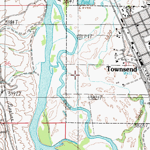 Topographic Map of 07N02E31CB__01 Well, MT