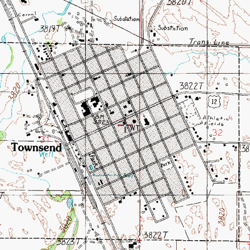 Topographic Map of 07N02E31ADDA01 Well, MT