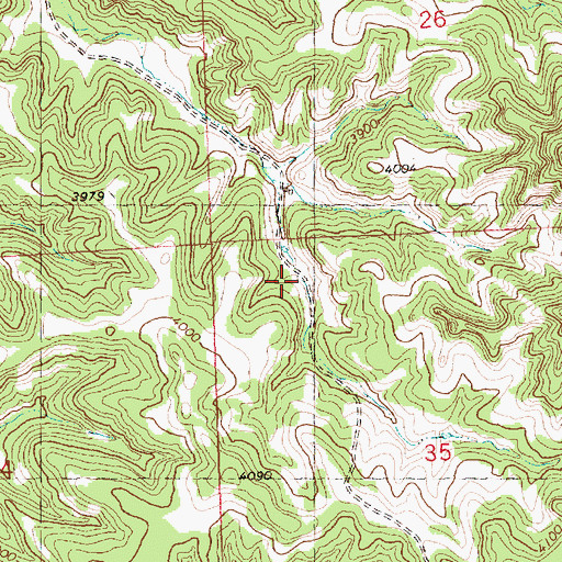 Topographic Map of 07N26E35BBAC01 Well, MT