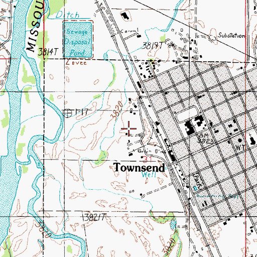 Topographic Map of 07N02E31BDAD01 Well, MT