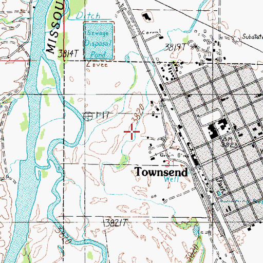 Topographic Map of 07N02E31BD__03 Well, MT