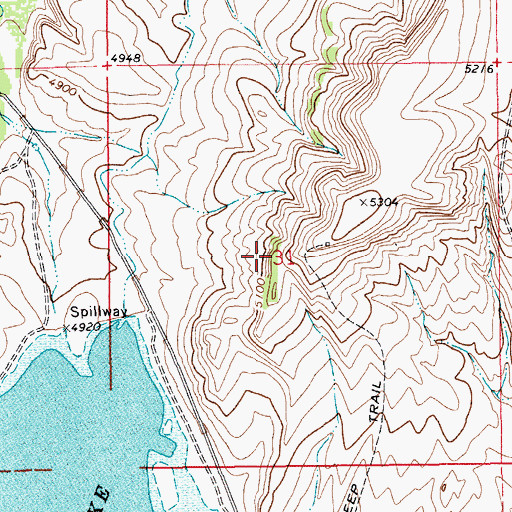 Topographic Map of 07N14E31____01 Well, MT