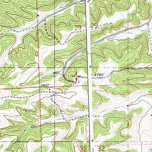 Topographic Map of 07N26E29CDCA01 Well, MT