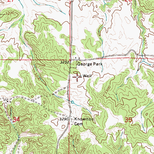 Topographic Map of 07N53E35BBCA01 Well, MT