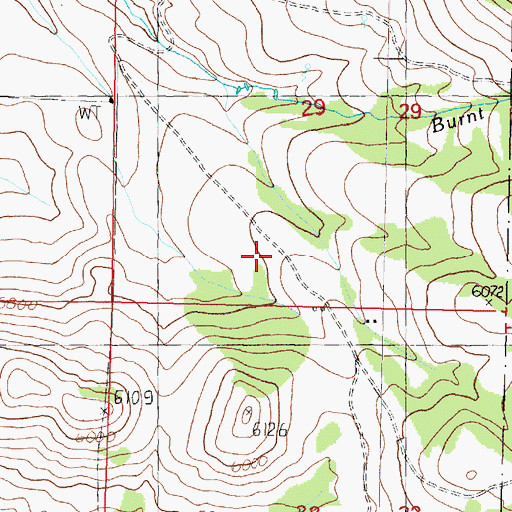 Topographic Map of 07N08W29CD__01 Well, MT