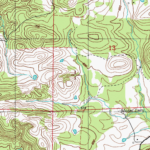 Topographic Map of H J Ray Prospect, AR
