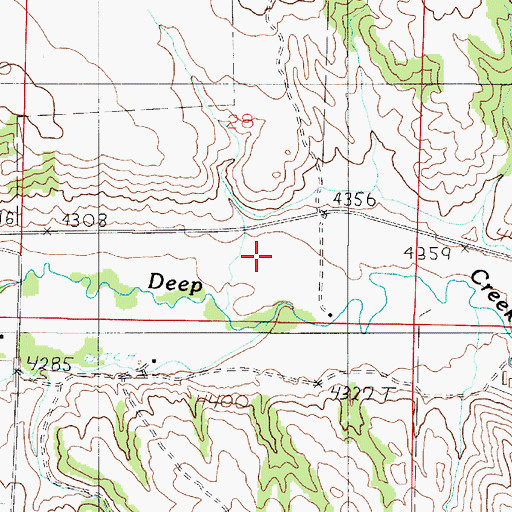 Topographic Map of 07N03E28DC__01 Well, MT