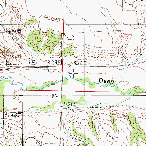 Topographic Map of 07N03E28CC__01 Well, MT