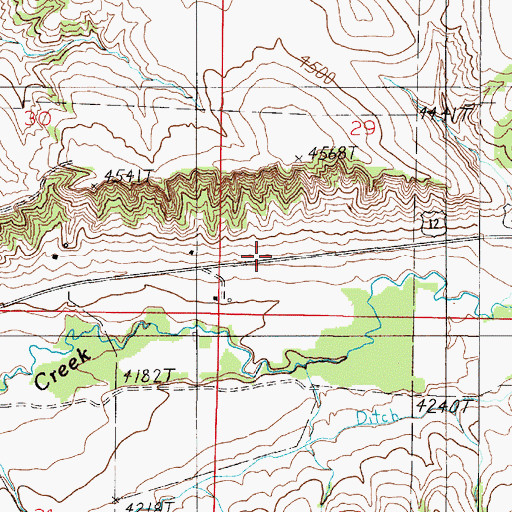 Topographic Map of 07N03E29CC__01 Well, MT