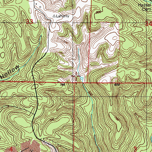Topographic Map of H M Tate Prospect, AR