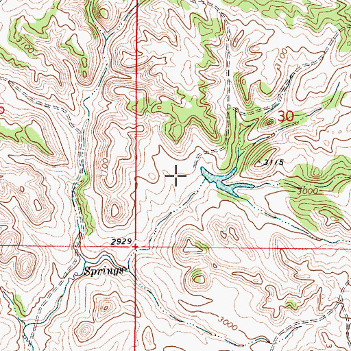 Topographic Map of 07N48E28DBCD01 Well, MT