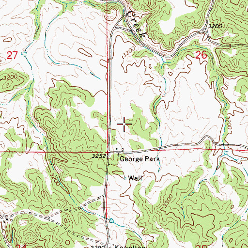 Topographic Map of 07N53E26CC__01 Well, MT