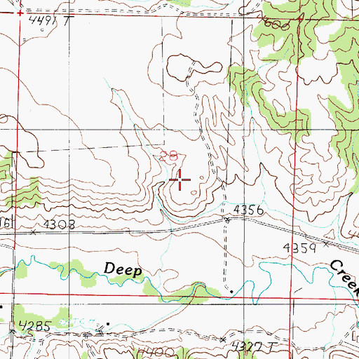 Topographic Map of 07N03E28DB__01 Well, MT