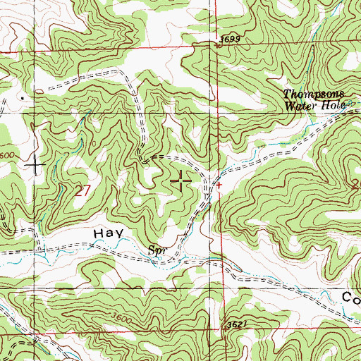 Topographic Map of 07N25E27ADDC01 Well, MT