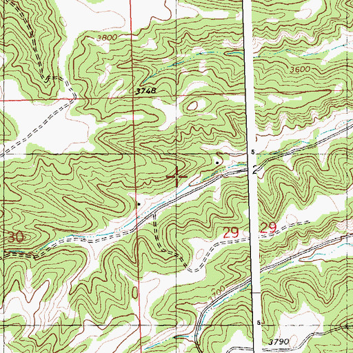 Topographic Map of 07N26E29BCAA01 Well, MT