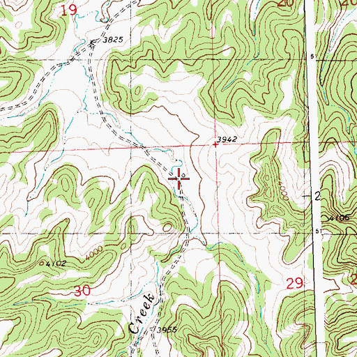 Topographic Map of 07N27E30AAAC01 Well, MT