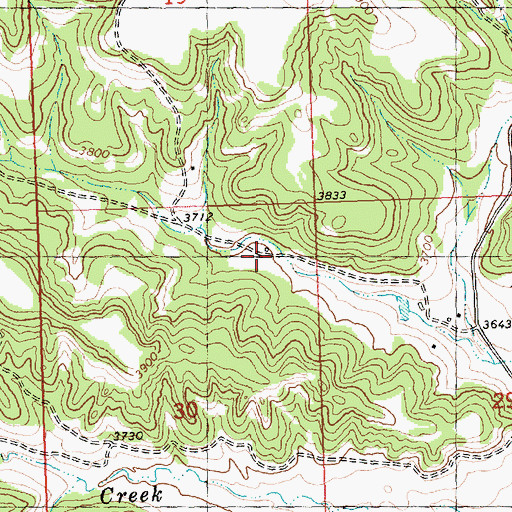 Topographic Map of 07N29E30AB__01 Spring, MT