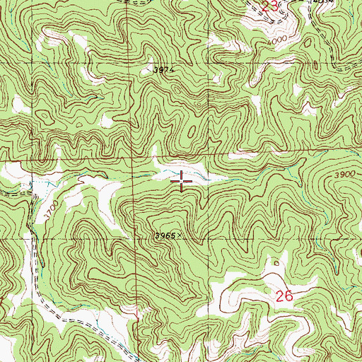 Topographic Map of 07N26E26BBA_01 Spring, MT