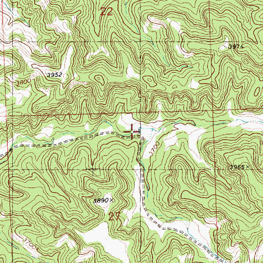 Topographic Map of 07N26E27ABA_01 Spring, MT