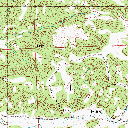 Topographic Map of 07N25E27BACA01 Well, MT