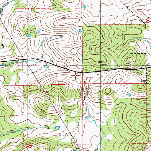 Topographic Map of L B Ray Prospect, AR