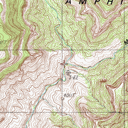 Topographic Map of Modred Abyss, AZ