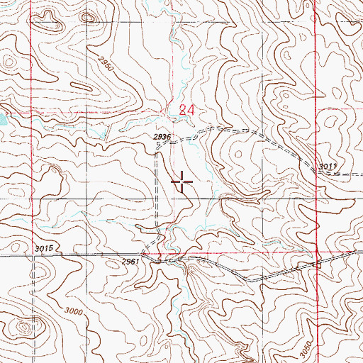 Topographic Map of 07N59E24DCBB01 Well, MT