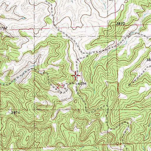 Topographic Map of 07N26E23ACDB01 Well, MT