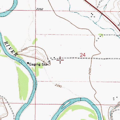 Topographic Map of 07N47E24CABB01 Well, MT