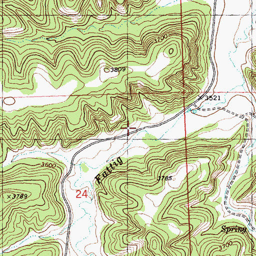 Topographic Map of 07N27E24AACB01 Well, MT