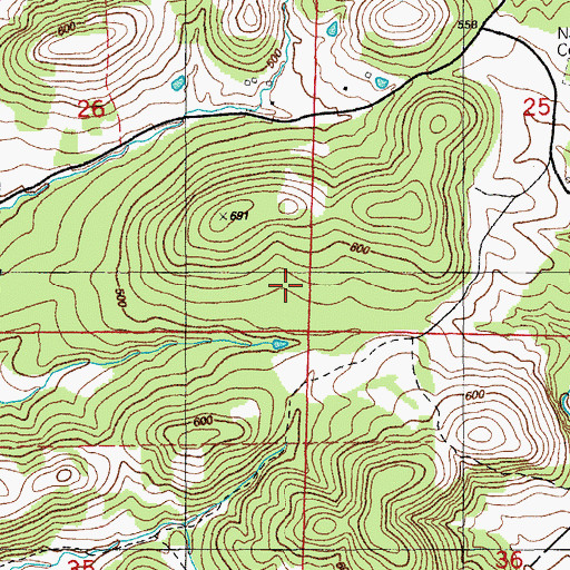 Topographic Map of Manganese Field Mine, AR