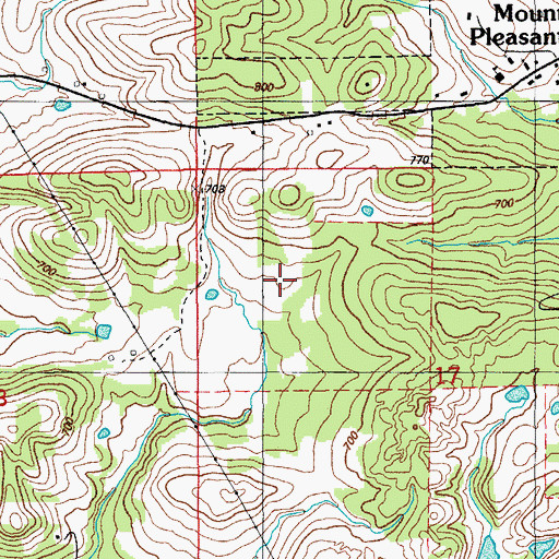 Topographic Map of Moser Prospect, AR