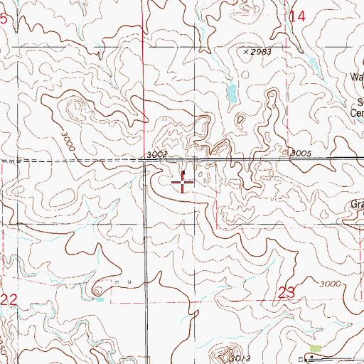Topographic Map of 07N59E23BBC_01 Well, MT